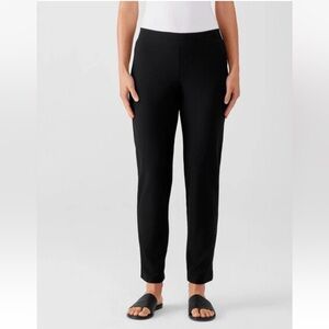 Eileen Fisher Classic Stretch Black Leggings Pants Travel